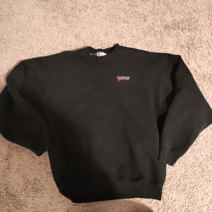 MUST BUNDLE - heavyweight Fruit of the Loom Black Crewneck Sweatshirt